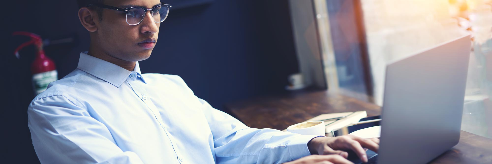 Person Typing on Computer